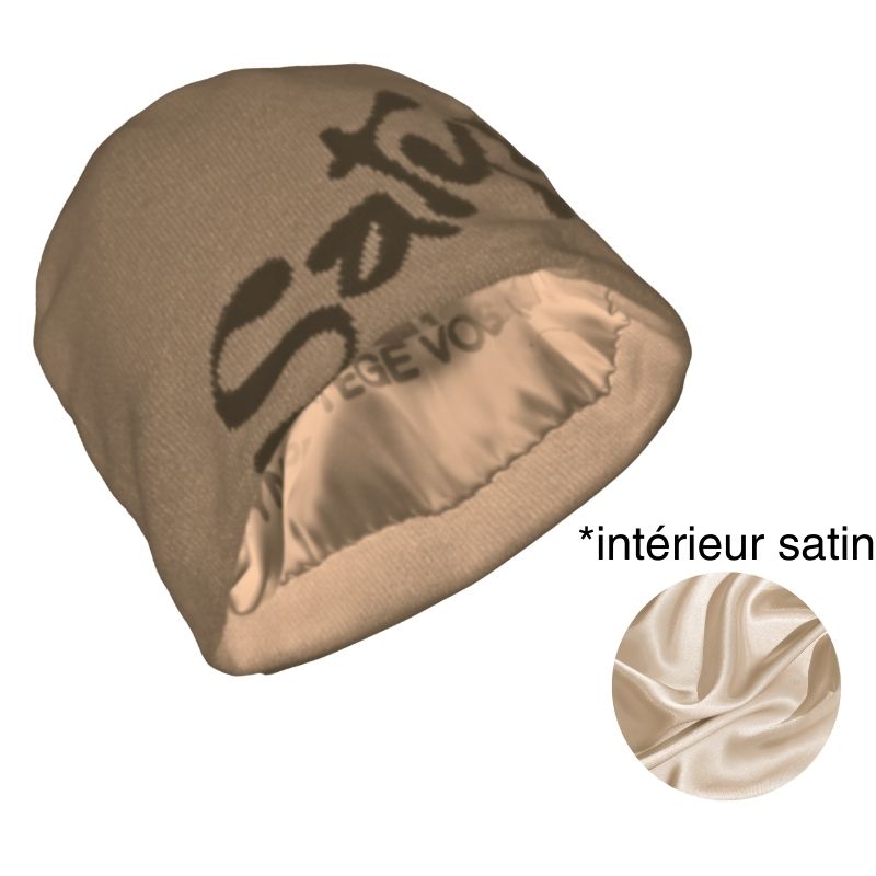 SatynBeanie - Satin interior