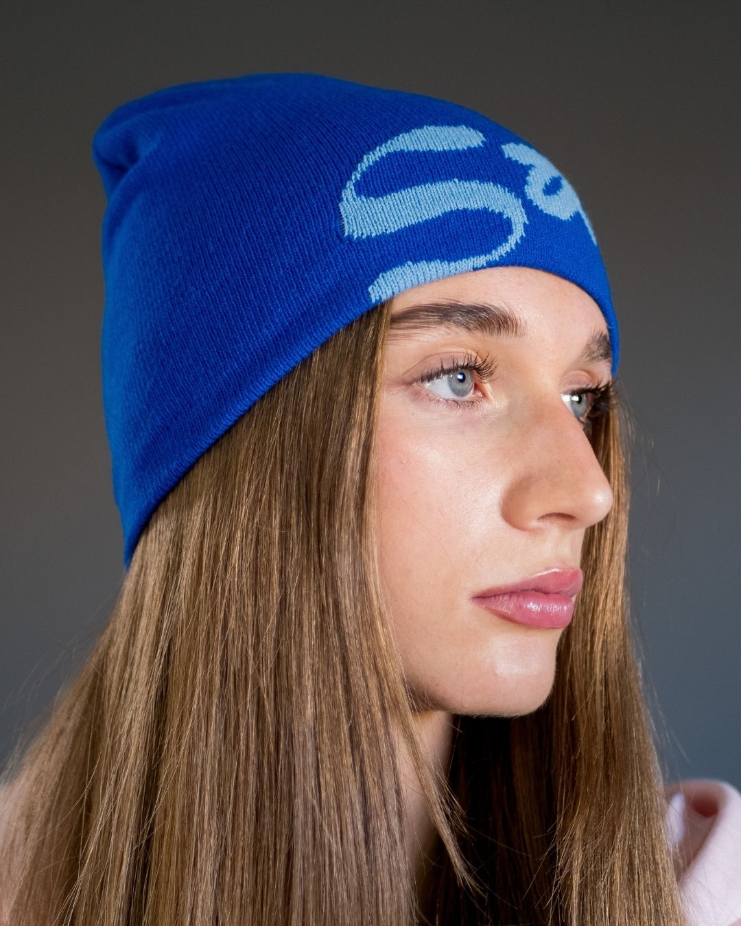 SatynBeanie Bleu - Intérieur satin